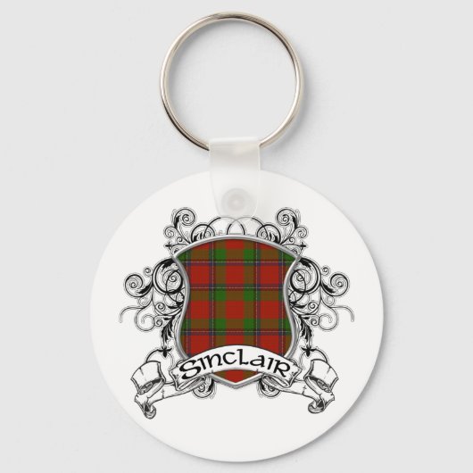 Porte-clés Sinclair Tartan Shield (Recto)