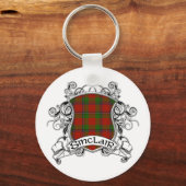 Porte-clés Sinclair Tartan Shield (Recto)