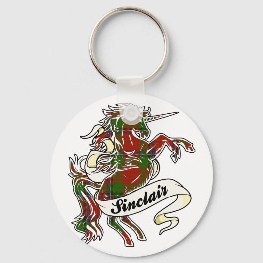 Porte-clés Sinclair Tartan Unicorn (Recto)