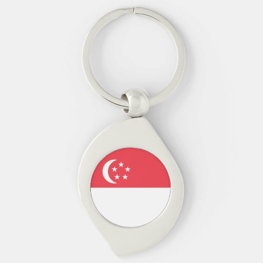 Porte-clés Singapore Flag (Devant)