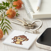 Porte-clés singe bébé en colère mignon (Devant Droit)