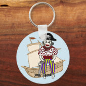 Porte-clés Singe chaussette Pirate (Recto)