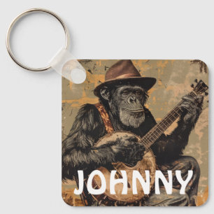 Porte-clés singe chimpanzé personnalisé