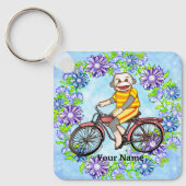 Porte-clés Singe de cheval à pédales (Recto)