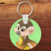 Porte-clés Singe d'écureuil avec banane (Recto)