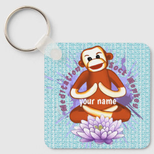 Porte-clés Singe en Chaussette Lotus