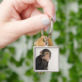 Porte-clés Singe frottant son visage (main)