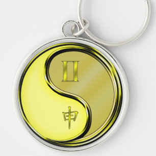 Porte-clés Singe Gemini et Métal
