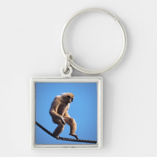 Porte-clés singe marchant sur la corde (Devant)