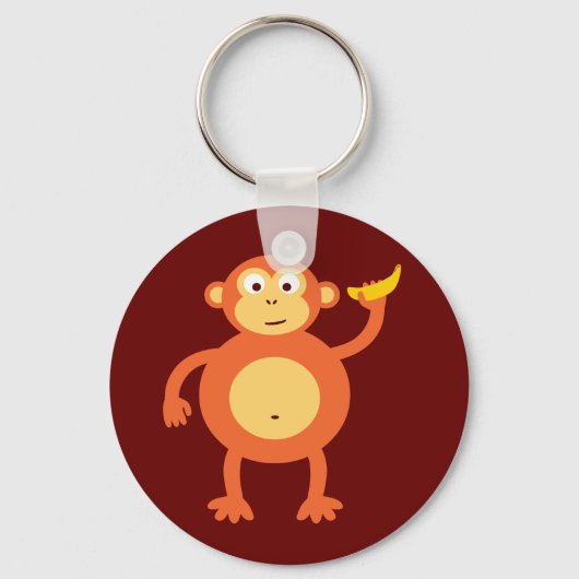 Porte-clés Singe orange (Recto)