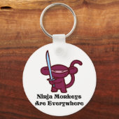 Porte-clés Singe rouge de Ninja avec épée (Recto)
