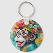 Porte-clés Singe souriant (Recto)