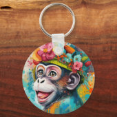 Porte-clés Singe souriant (Recto)