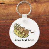 Porte-clés Singe sur bananes (Recto)