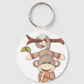 Porte-clés Singe Tenant Un Football (Verso)