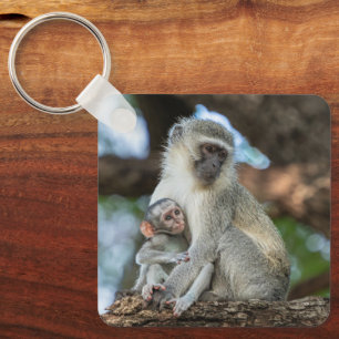 Porte-clés Singe Vervet, Nature Douce