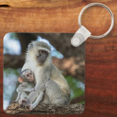 Porte-clés Singe Vervet, Nature Douce (Verso)