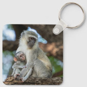 Porte-clés Singe Vervet, Nature Douce (Dos)