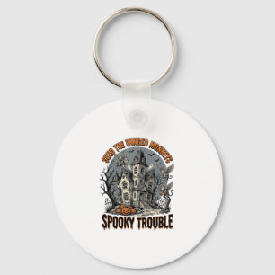Porte-clés Singes ailés effrayants T-shirt Halloween hanté_1