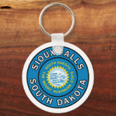 Porte-clés Sioux Falls Dakota du Sud (Recto)