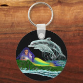 Porte-clés Sirène avec dauphins (Recto)