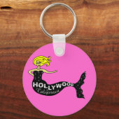 Porte-clés Sirène d'Hollywood (rose) (Recto)