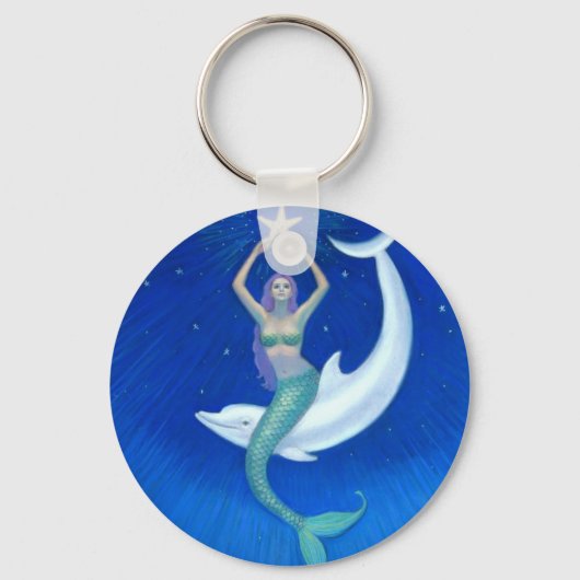 Porte-clés Sirène Dolphin Moon (Recto)