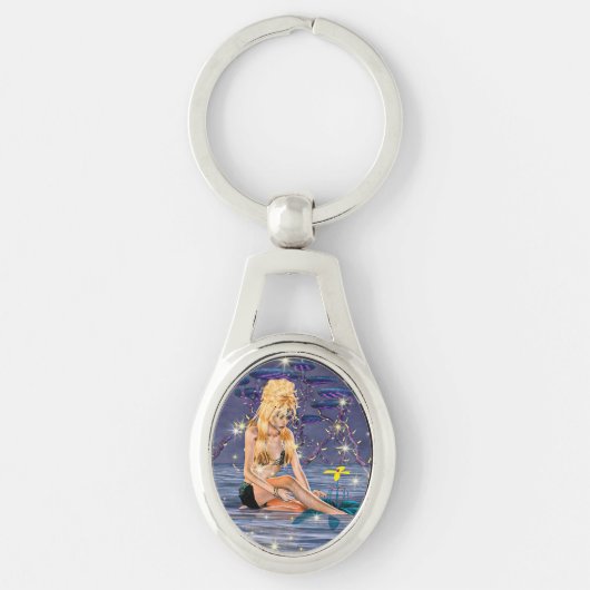 Porte-clés Sirène dorée (Devant)
