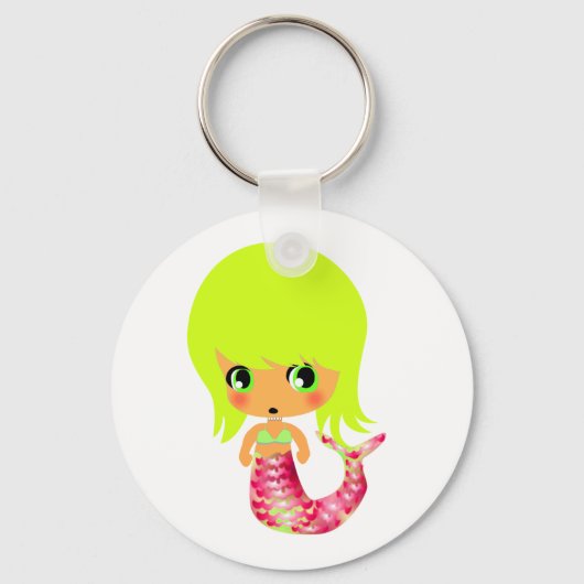 Porte-clés sirène magique chibi 3 (Recto)