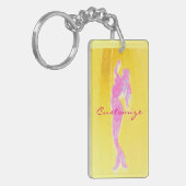 Porte-clés sirène rose (Devant gauche)