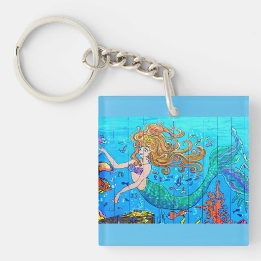 Porte-clés sirène sous-marine (Devant)