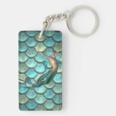 Porte-clés Sirène Sur Les Échelles De Queue De Sirène (Dos)