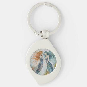 Porte-clés Sirènes à l'aquarelle
