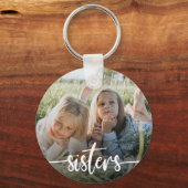 Porte-clés Sisters Typographie Photo (Recto)