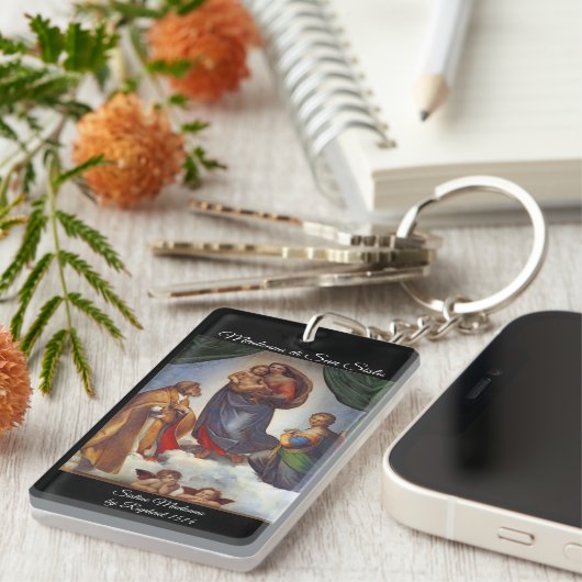 Porte-clés Sistine Madonna (Devant droit)