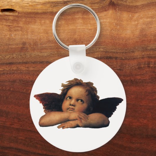 Porte-clés Sistine Madonna, Angels détail par Raphael Sanzio (Verso)