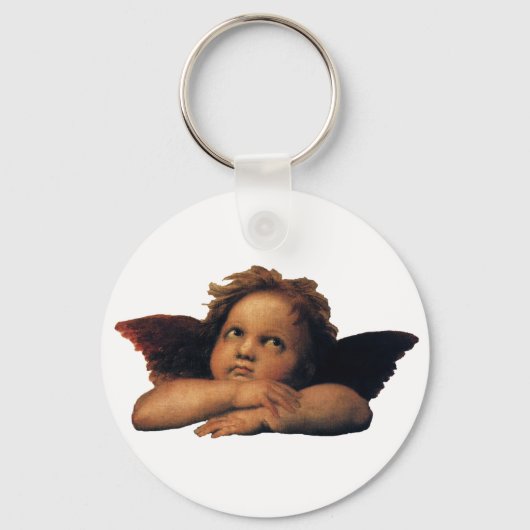 Porte-clés Sistine Madonna, Angels détail par Raphael Sanzio (Verso)