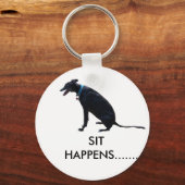 Porte-clés Sit Happens (Recto)