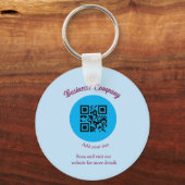 Porte-clés Site web simple de société commerciale code-barres (Recto)