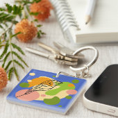 Porte-clés Sites abstraits intéressants avec feuilles (Devant Droit)