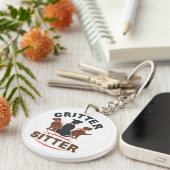 Porte-clés Sitter Sitter Cute Pet Sitter (Devant droit)