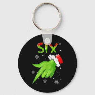 Porte-clés Six Funny Six Seven 6 7 Mème Santa Noël Xmas