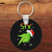 Porte-clés Six Funny Six Seven 6 7 Mème Santa Noël Xmas (Recto)