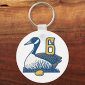 Porte-clés Six Geese a-Laying (Recto)