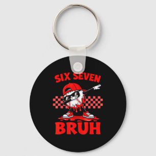 Porte-clés Six sept 67 bruh baseball valentine's day ados