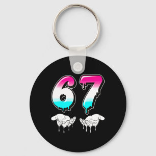 Porte-clés Six Sept Cool 6 7 Mème Slang Gen Alpha Costume Ma