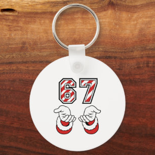 Porte-clés Six Seven 67 6 7 Mème de Noël drôle Vacances