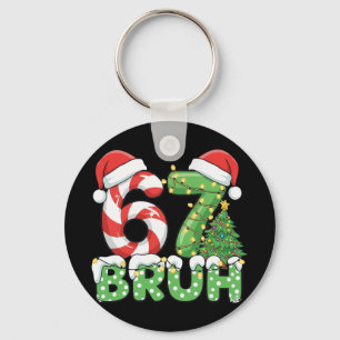 Porte-clés Six Seven 67 Drôle de Père Noël Bruh Noël Meme