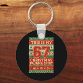 Porte-clés Six Seven 67 Meme 6 7 Holiday Christmas Pajamas Br (Recto)