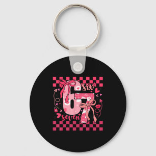 Porte-clés Six Seven 67 Mème Coquette Arc 6 7 Saint-Valentin